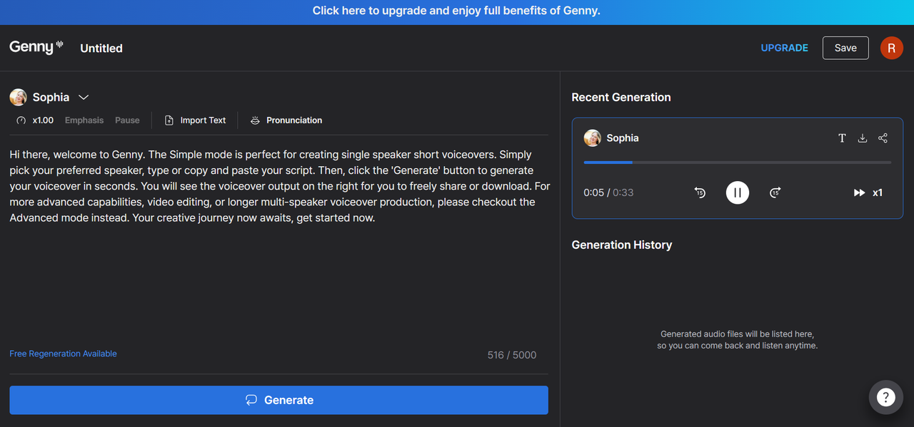 Convert speech-to-text on Lovo.AI, one of the best AI voice generators