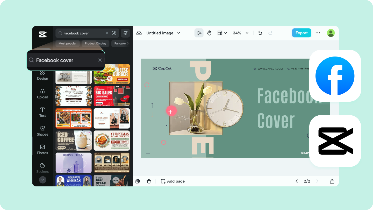 Fazer capa do facebook