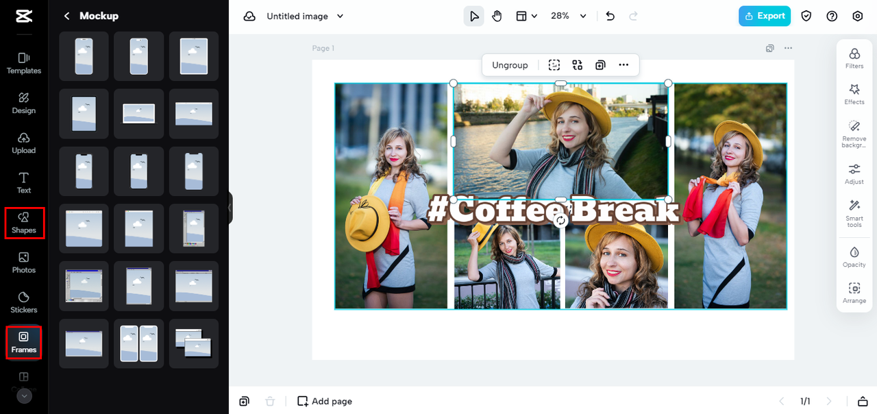 custom frames or borders to add distinctive edges