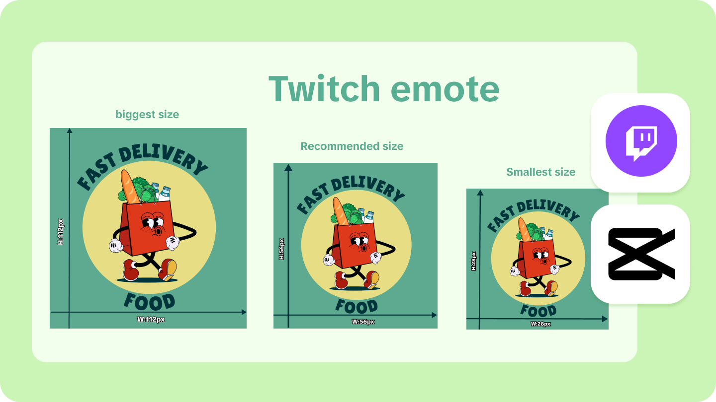 Twitch-Emote-Größe