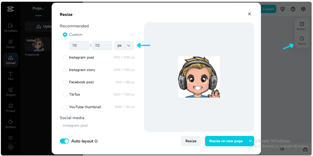 adjust twitch emote size
