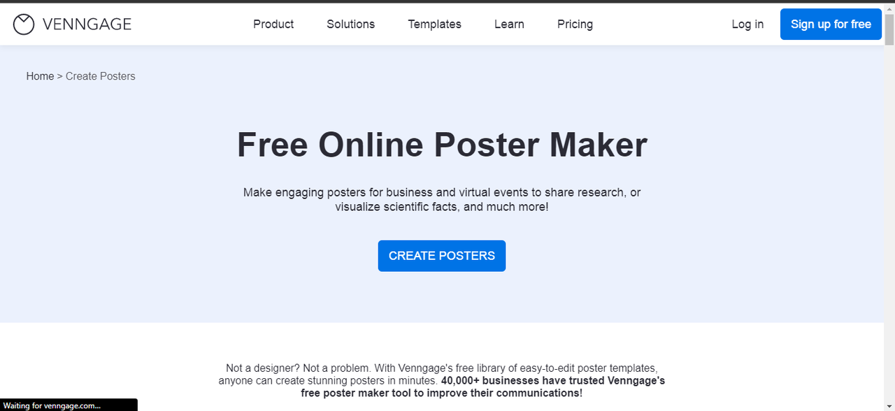 venngage poster editor