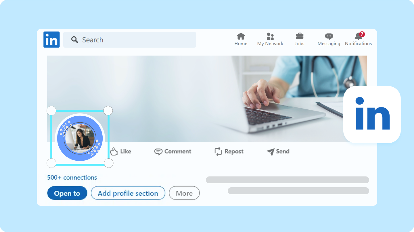 Créateurs de photos de profil linkedIn