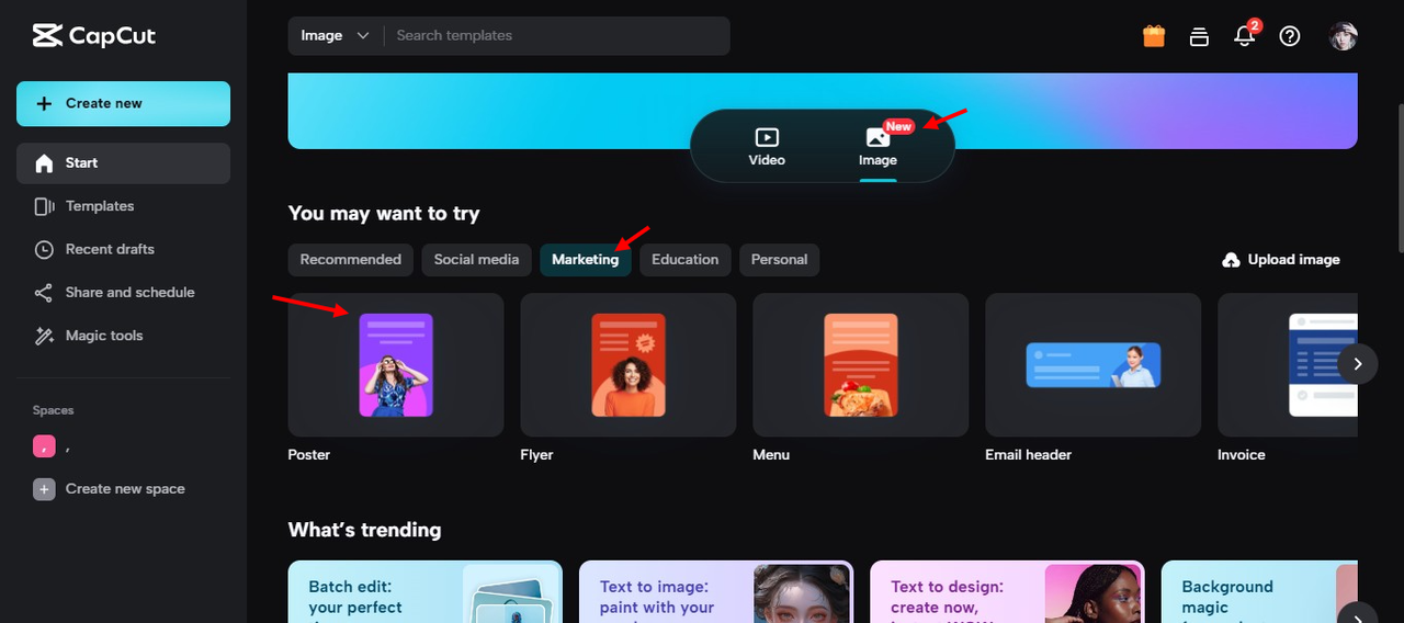 choose a poster size