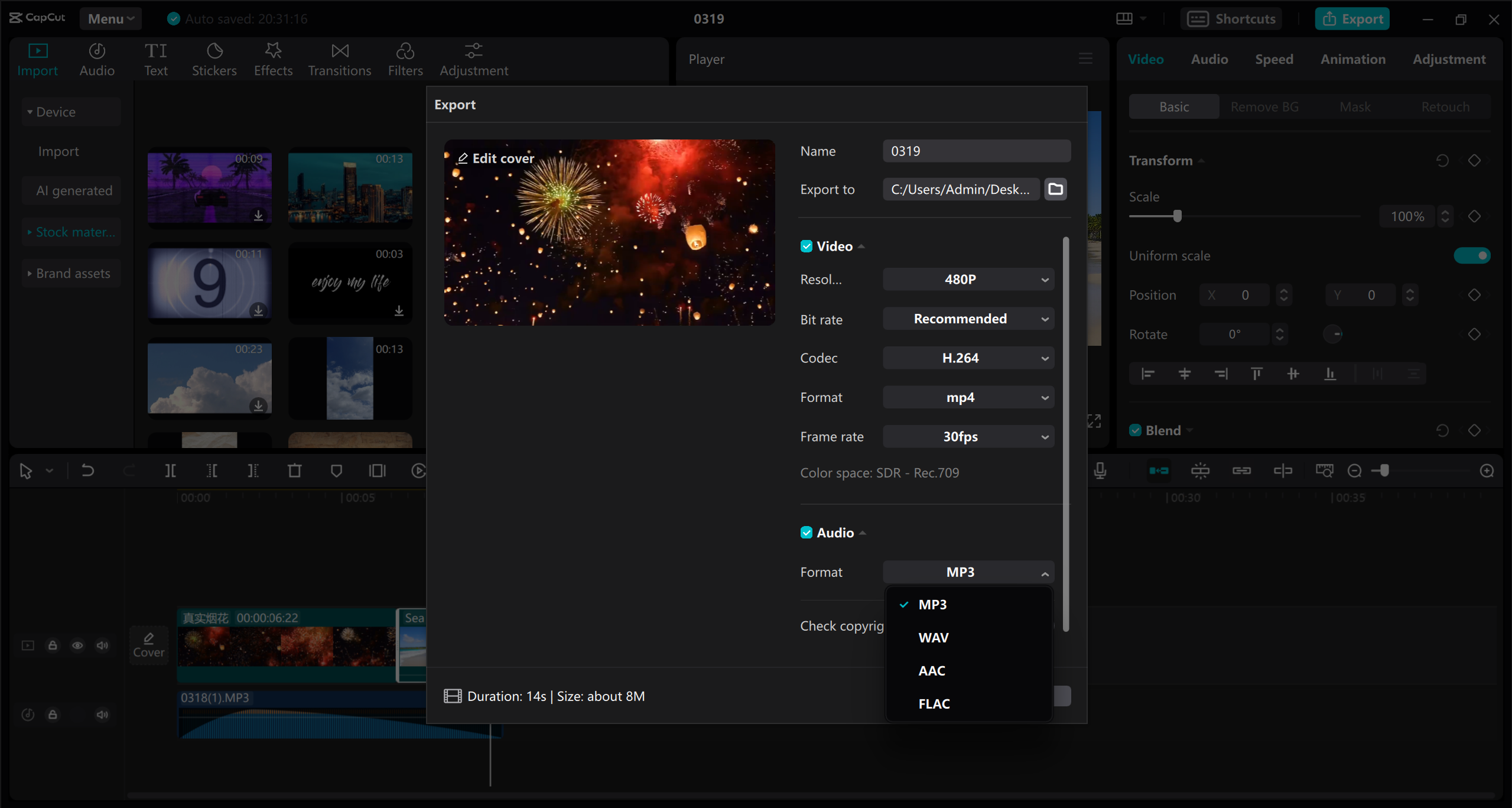 Effortless way to convert YouTube downloaded videos to MP3 on Mac: CapCut 