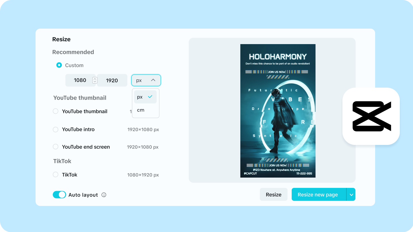 Tamaño del póster de la película