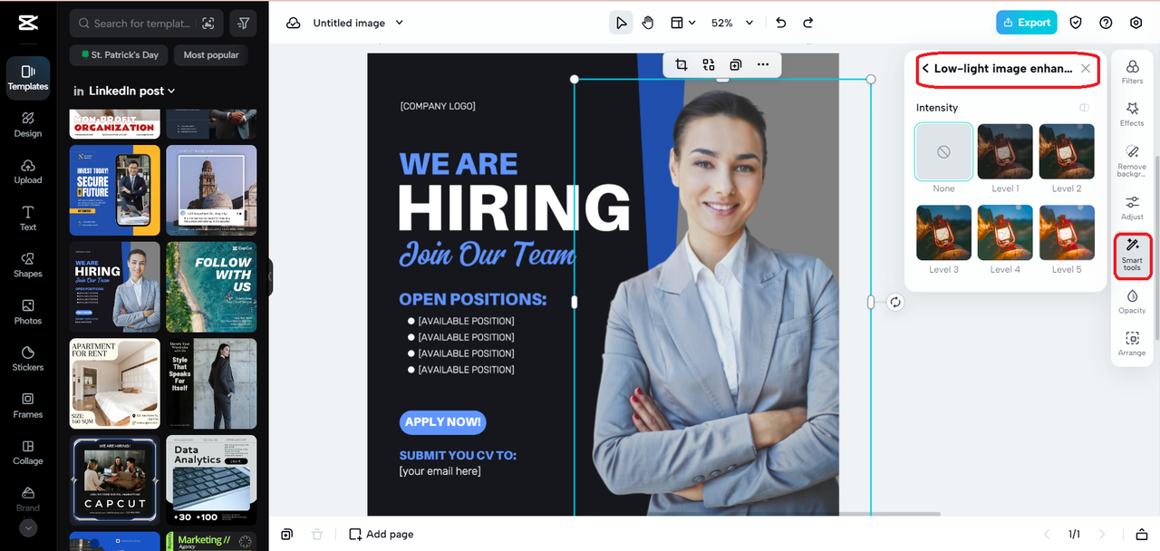 adjust picture brightness
