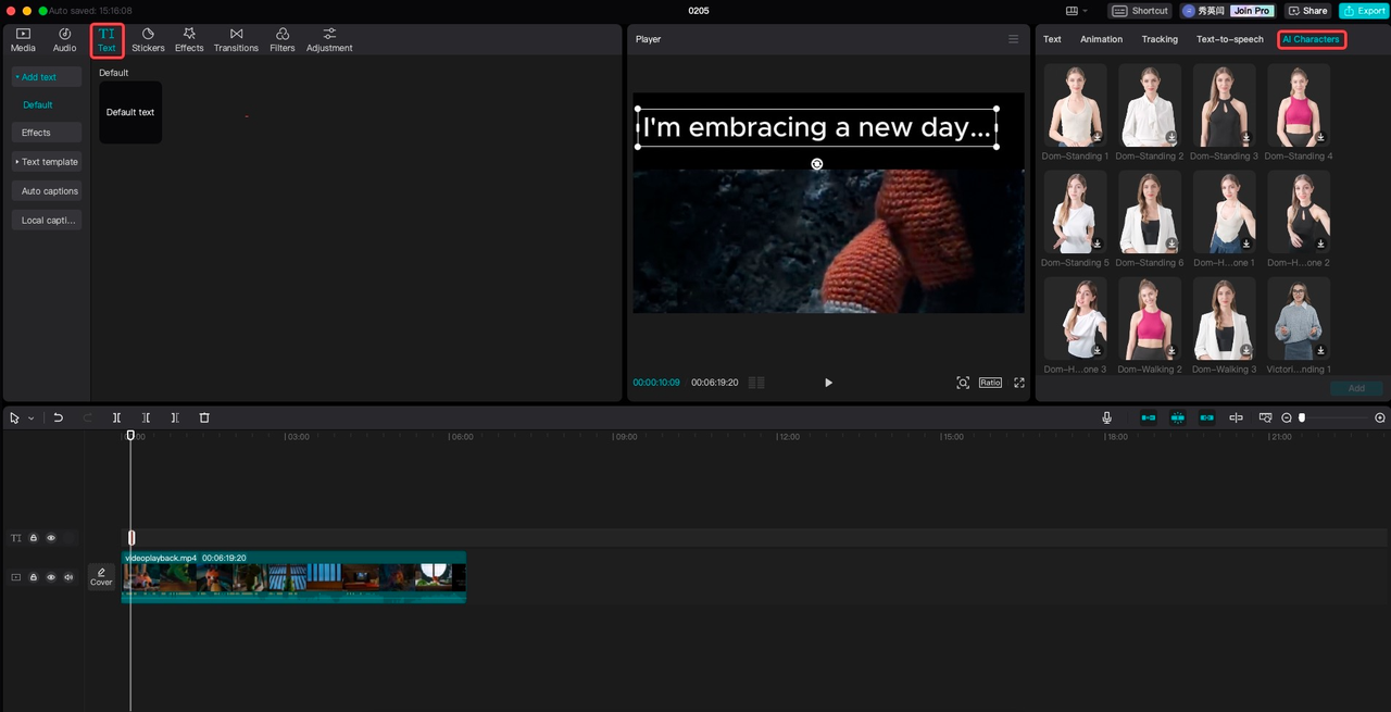 Usa un personaje de IA en la herramienta de generador de voz con inteligencia artificial de celebridades de escritorio de CapCut