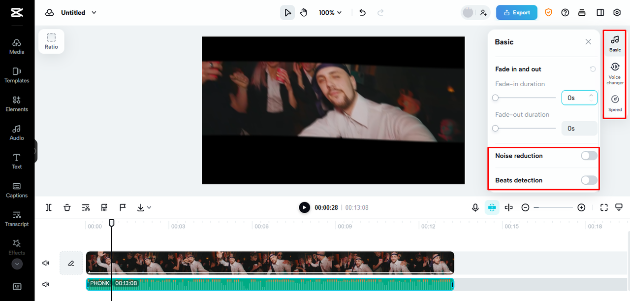 Access rich audio editing tools to create 3d animation online free
