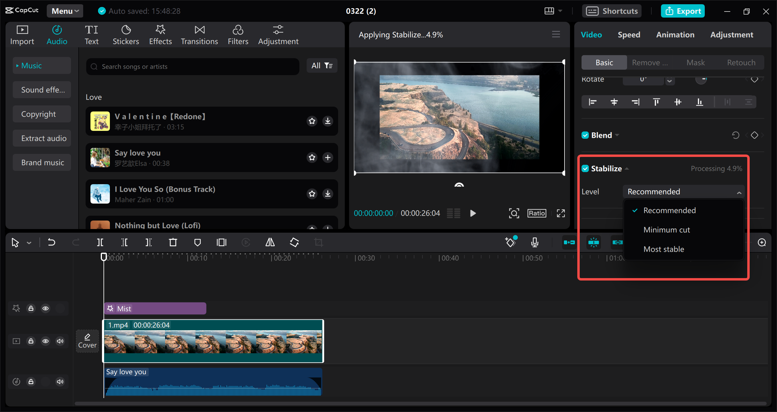 Anti-shake feature stabilizes your footage