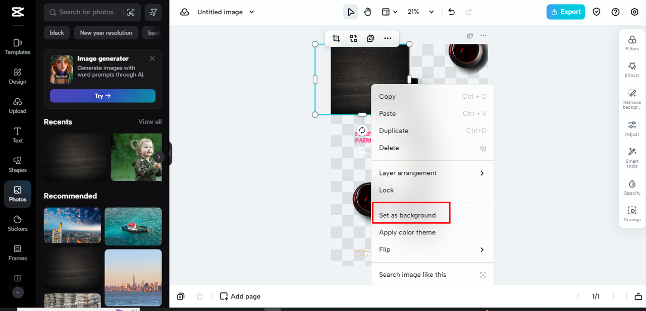 change background image