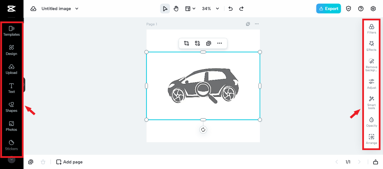 CapCut Online interface