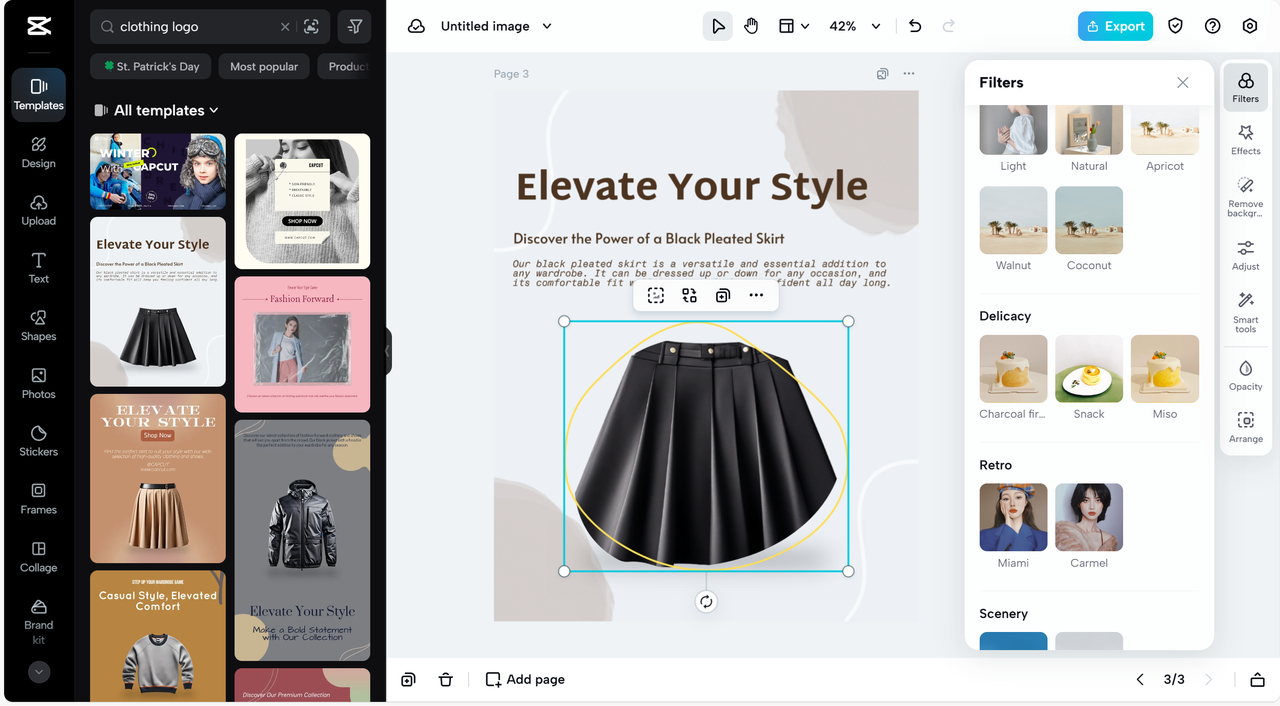 clothing brand logo that serves as a visual representation