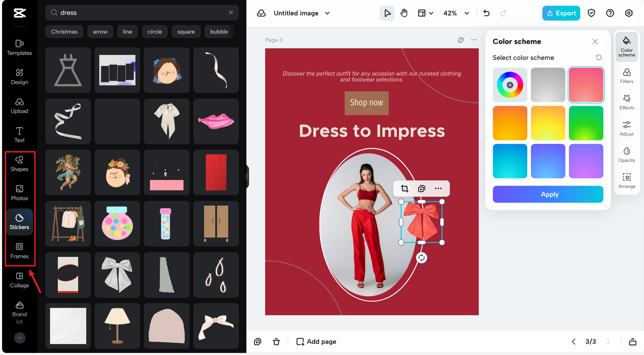 Fashion clothes logo design customization