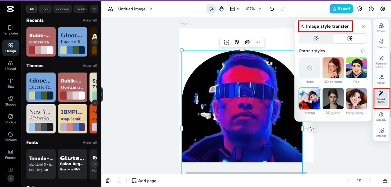 cartoonize the picture