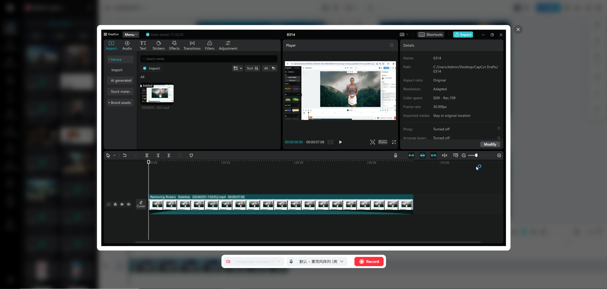 CapCut online video editor