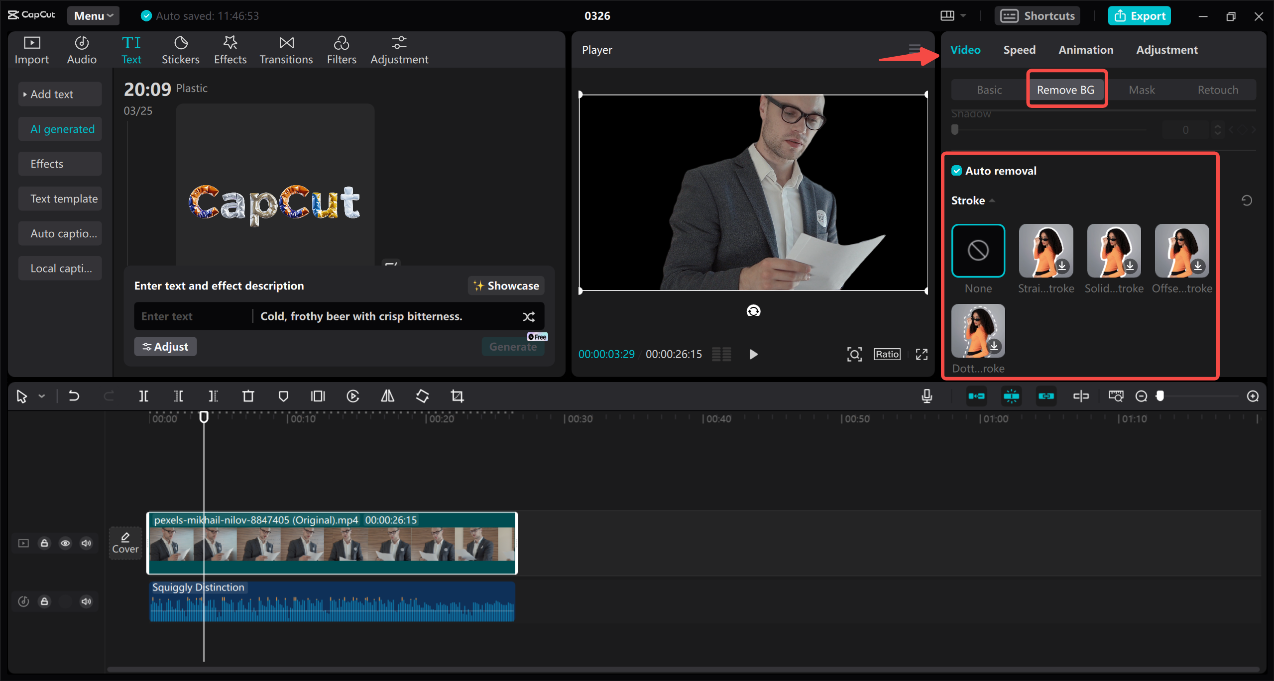 Automatic object removal
