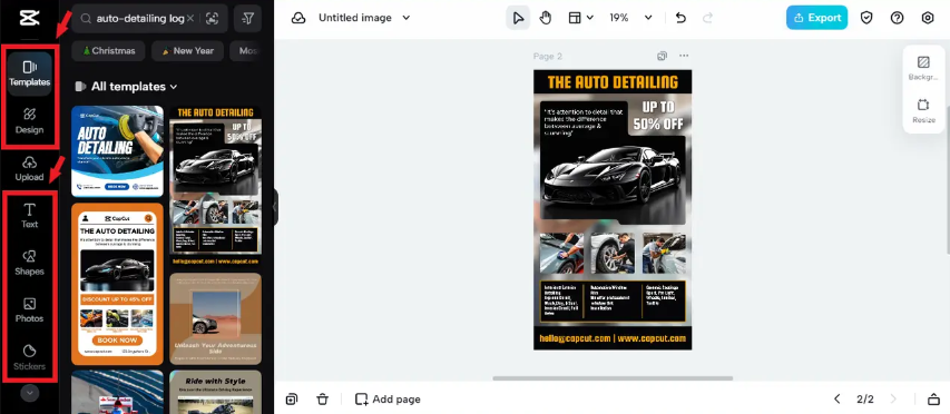 CapCut Online interface