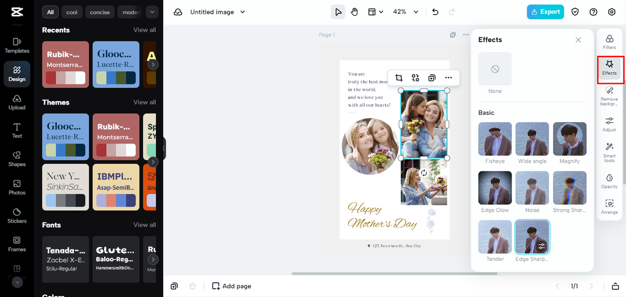 add effects to pictures