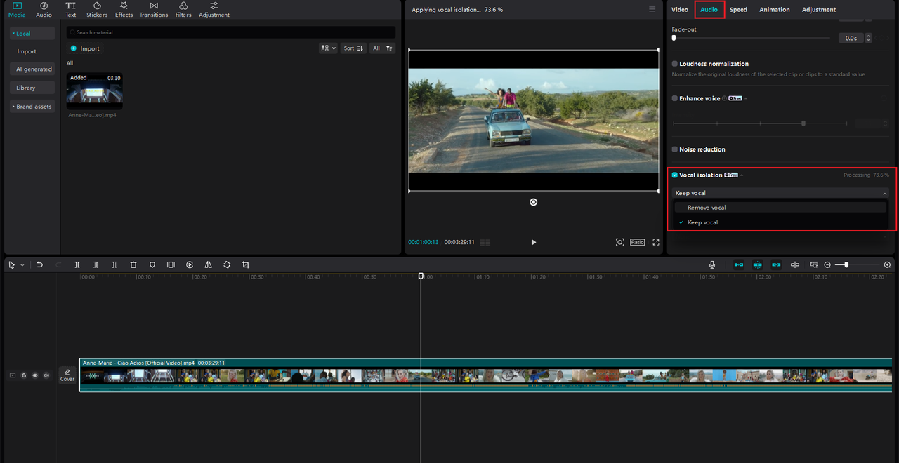 How to use the best voice remover, the CapCut desktop video editor voice isolation software 