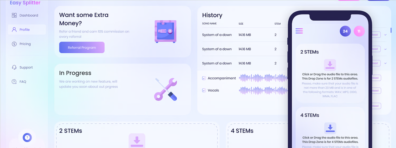 EasySplitter vocal stripping software