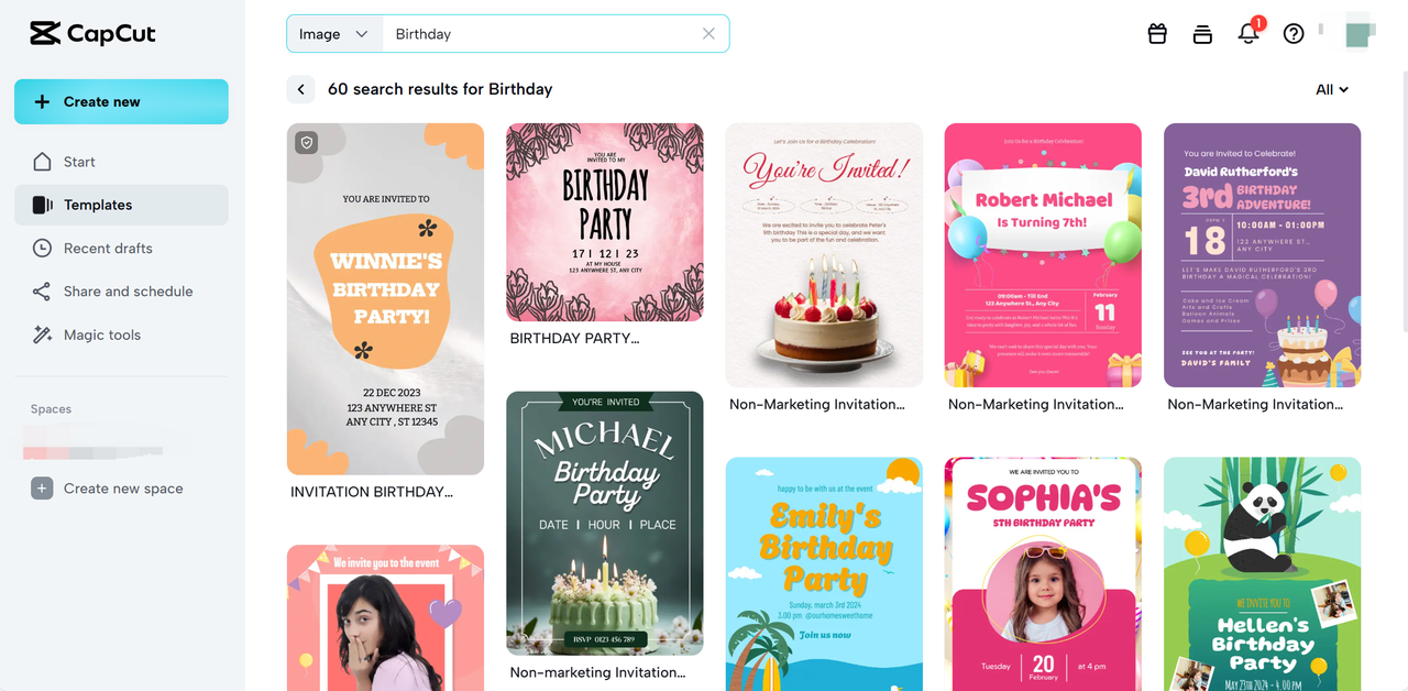 birthday flyer templates