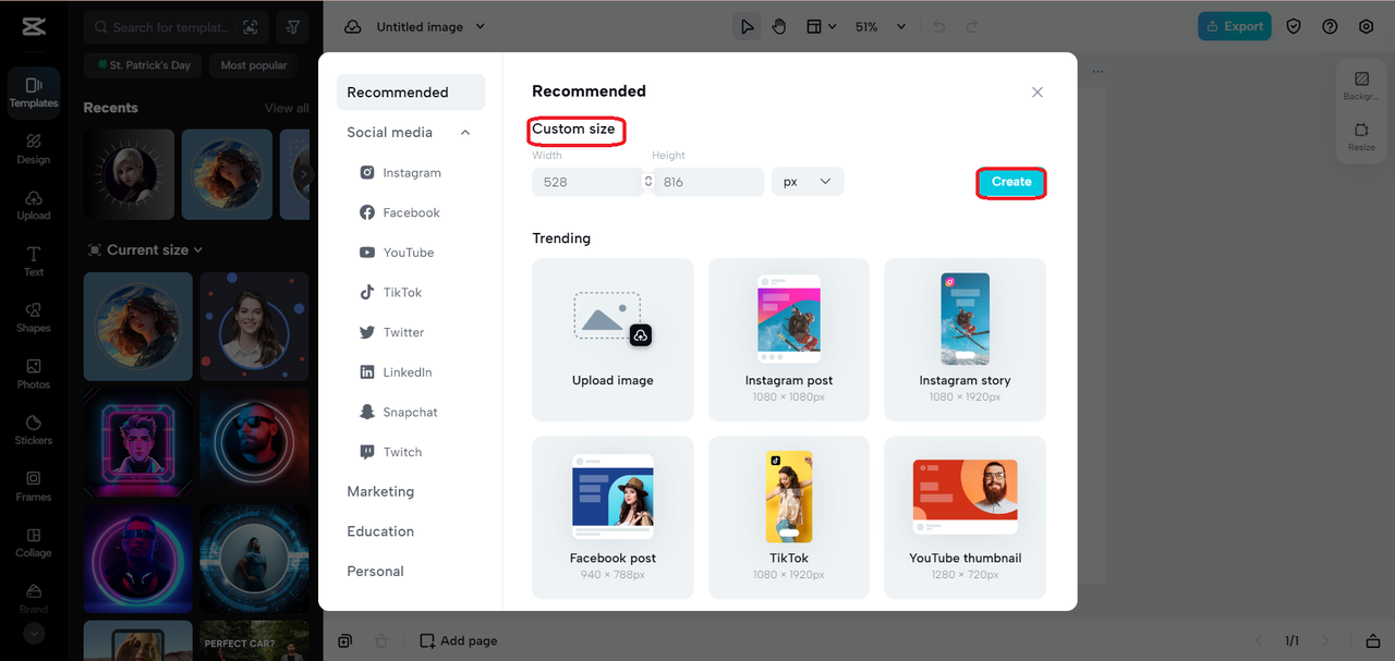 create a new project