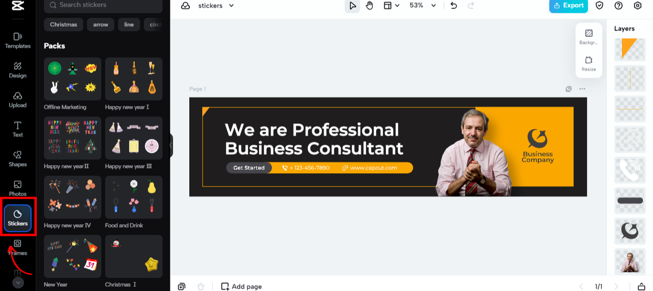 Engage your audience with stickers