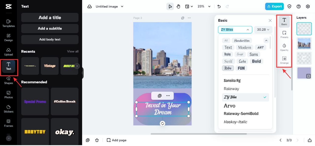 Motivational poster text design