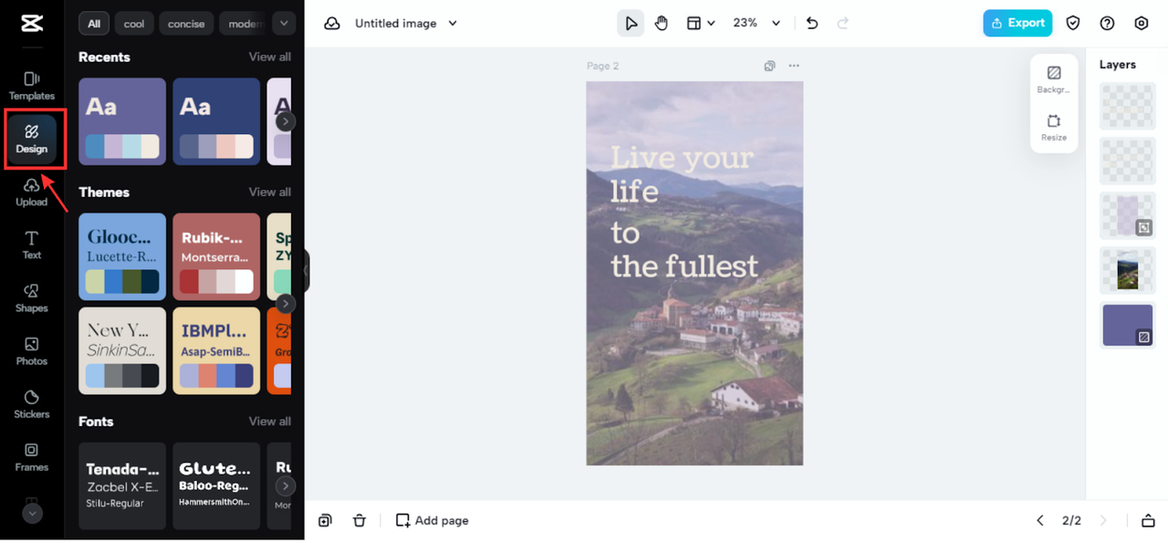 Free color combinations and themes