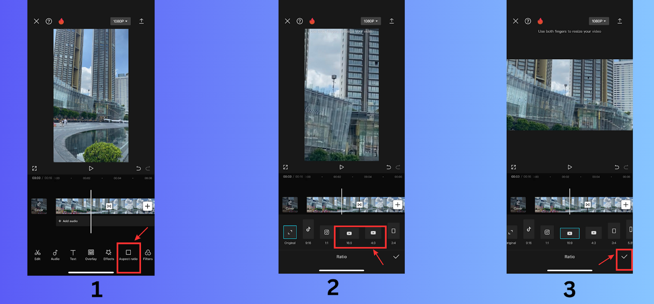 Choose aspect ratios for YouTube videos