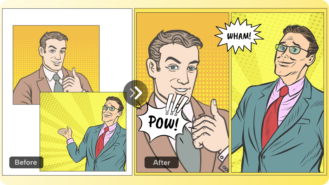 Comic Strip Maker Online | Descarga e imprime gratis, image size:1264x711