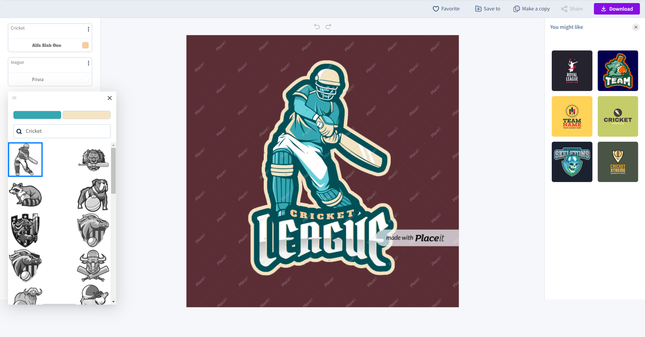 Placeit User Interface