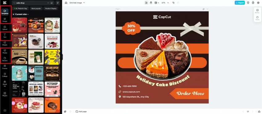 Creative elements for grocery shop logo