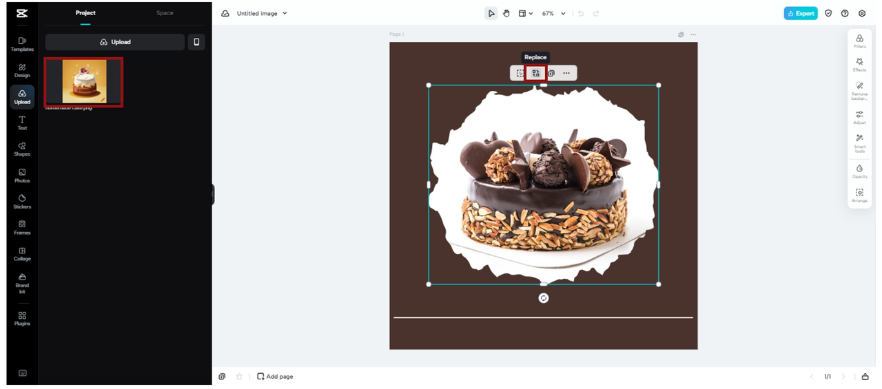 Edit template in CapCut Online