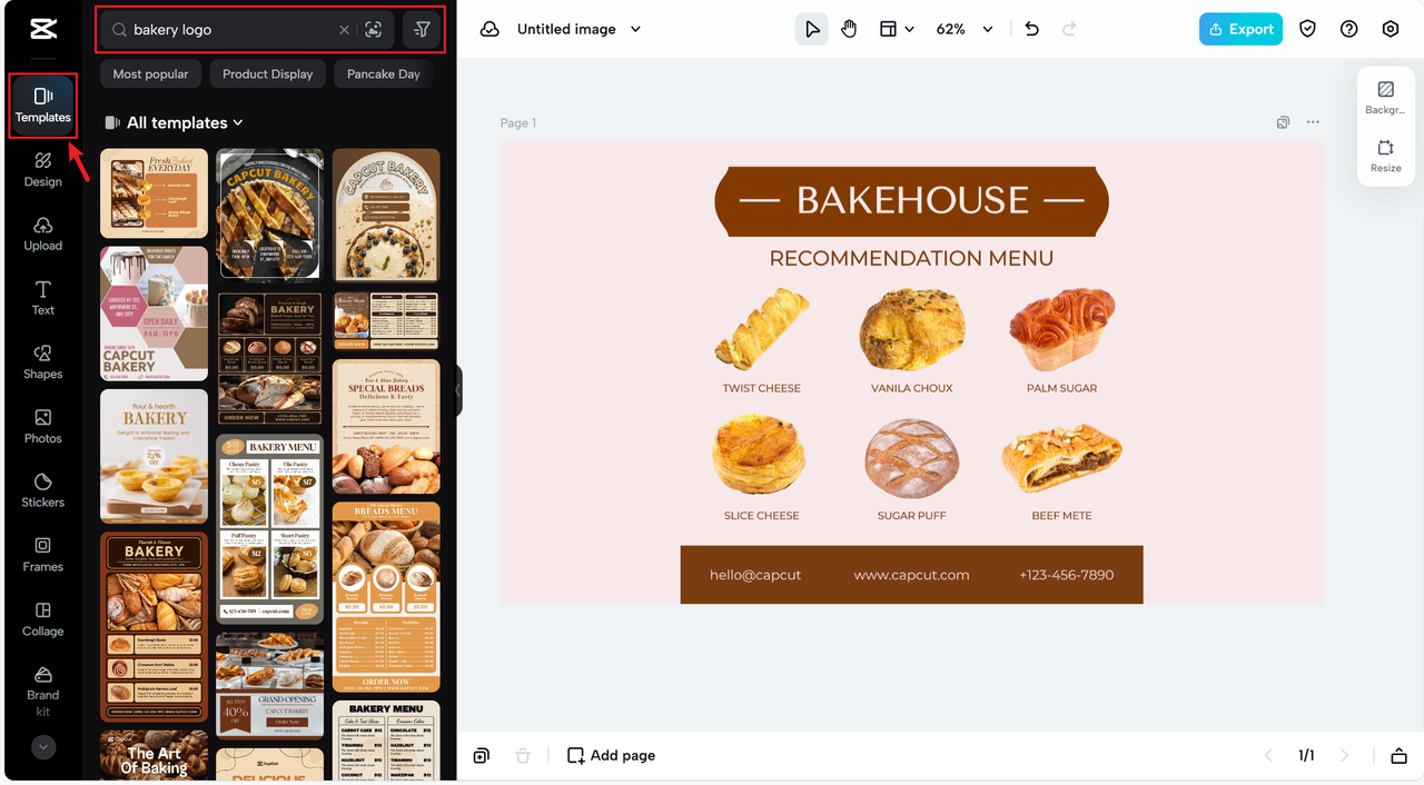 Choose a suitable bakery logo style