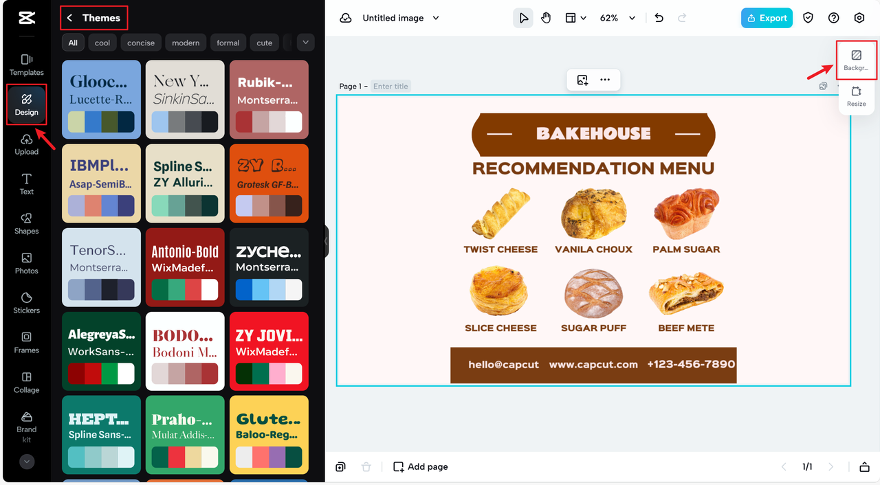 High recognisability in bakery logo