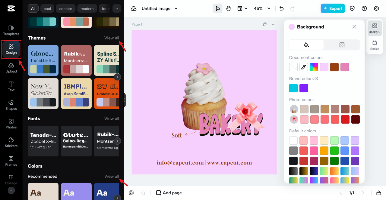 Use trendy color combinations and themes