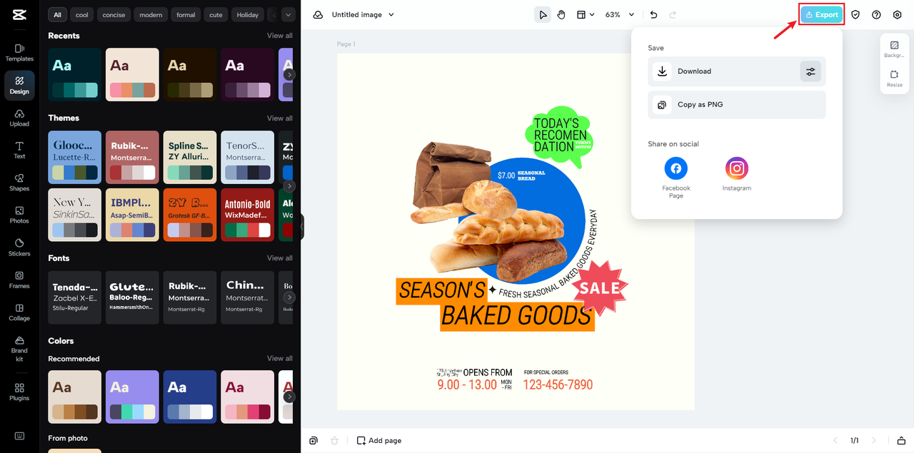Export your file from CapCut