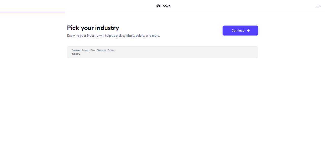 Pick "bakery" industry