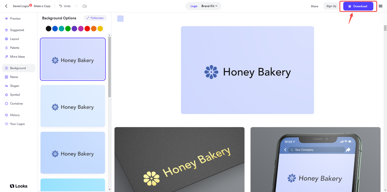 Download your bread logo design