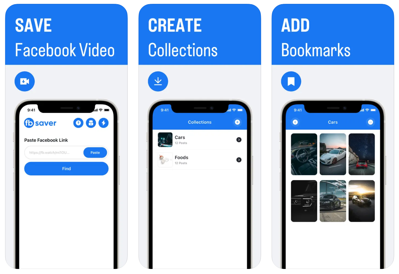 FBSaver for Facebook - iOS