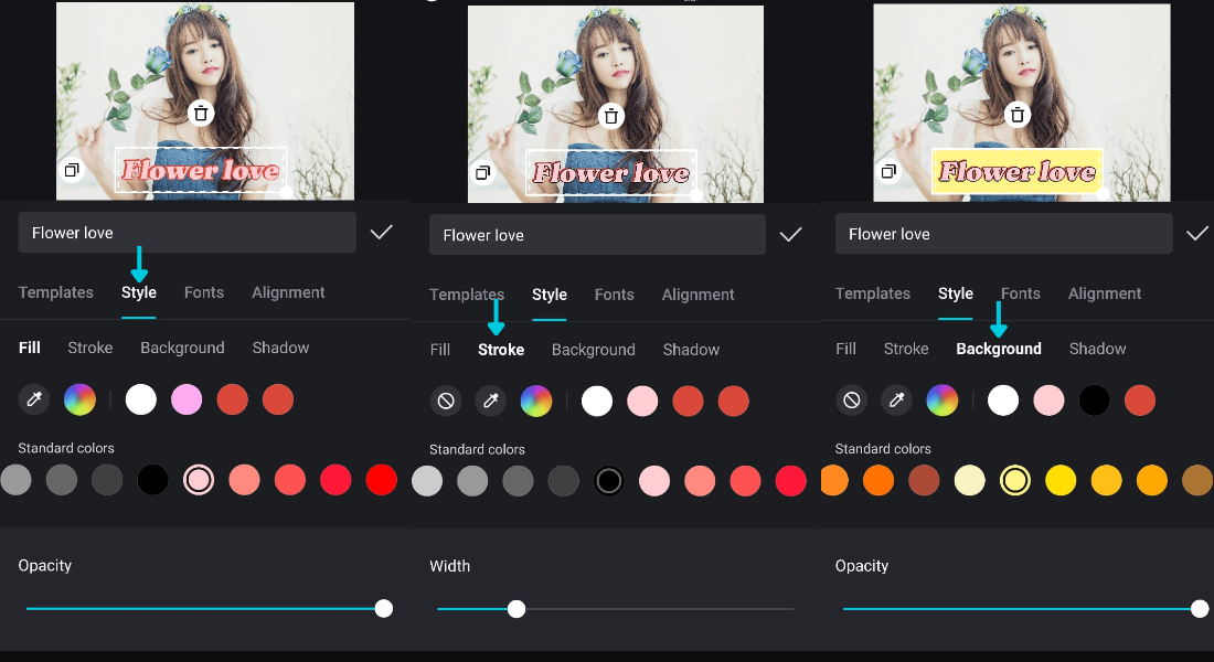 adjust style (colors)