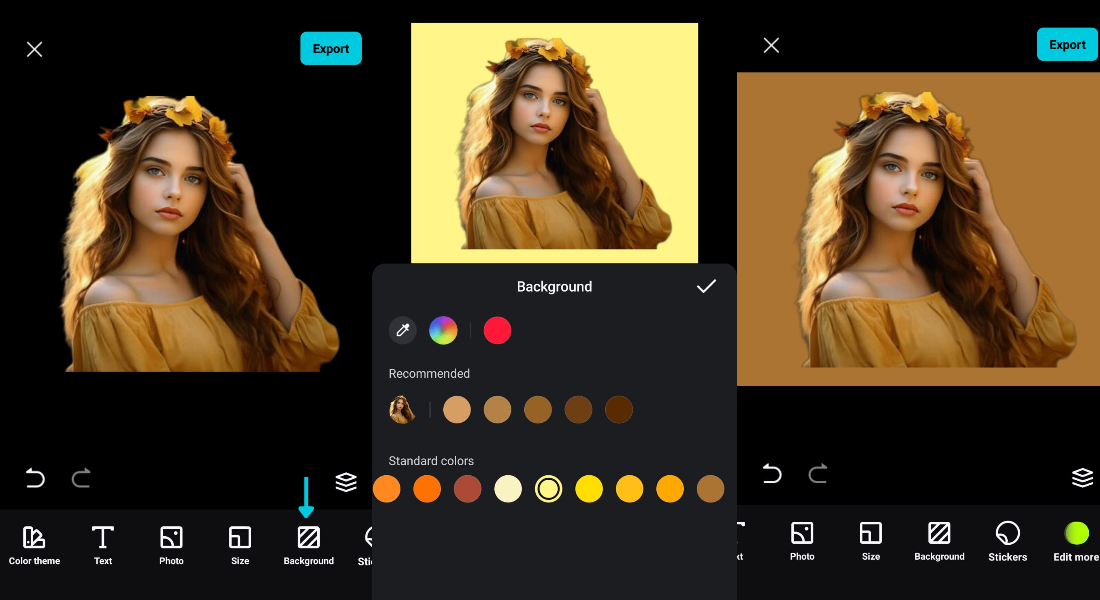 add or change background