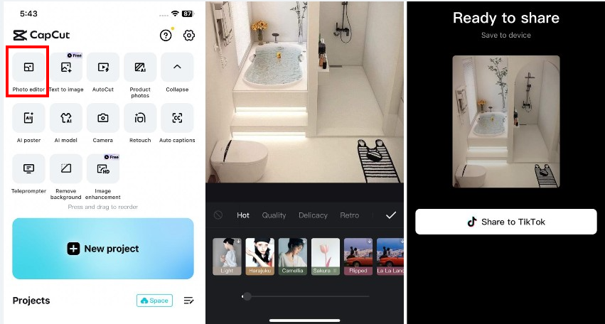 add filters to photos