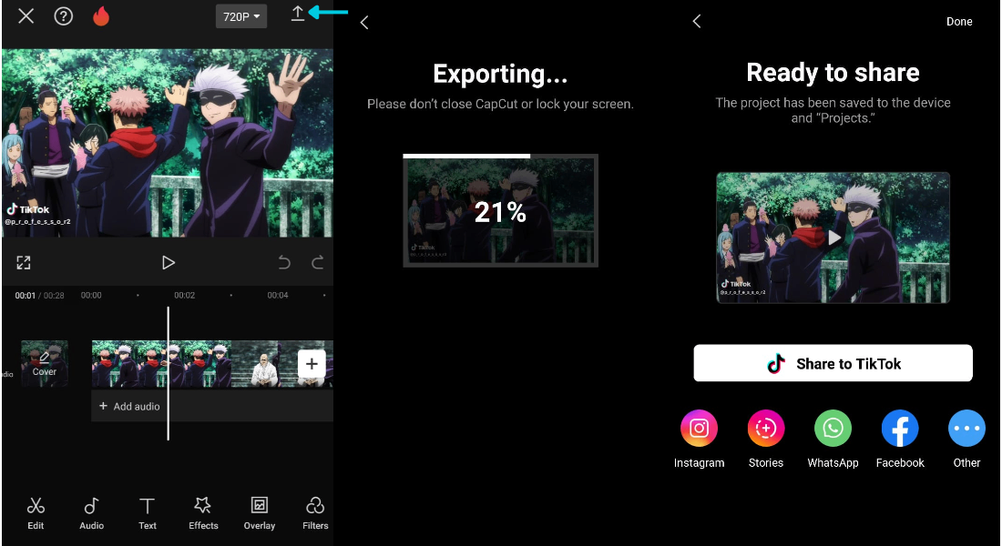 adjust the voice and save