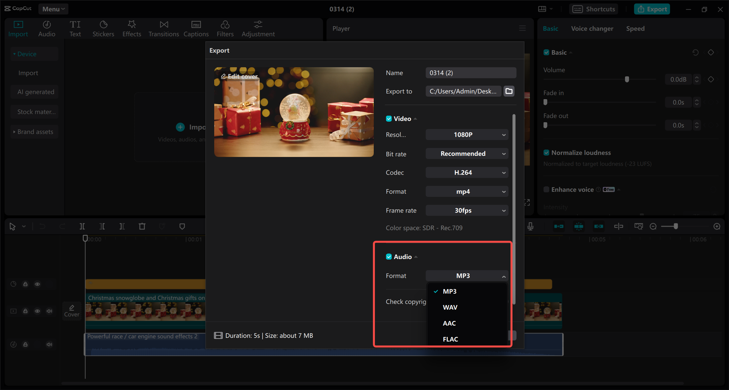CapCut desktop video editor
