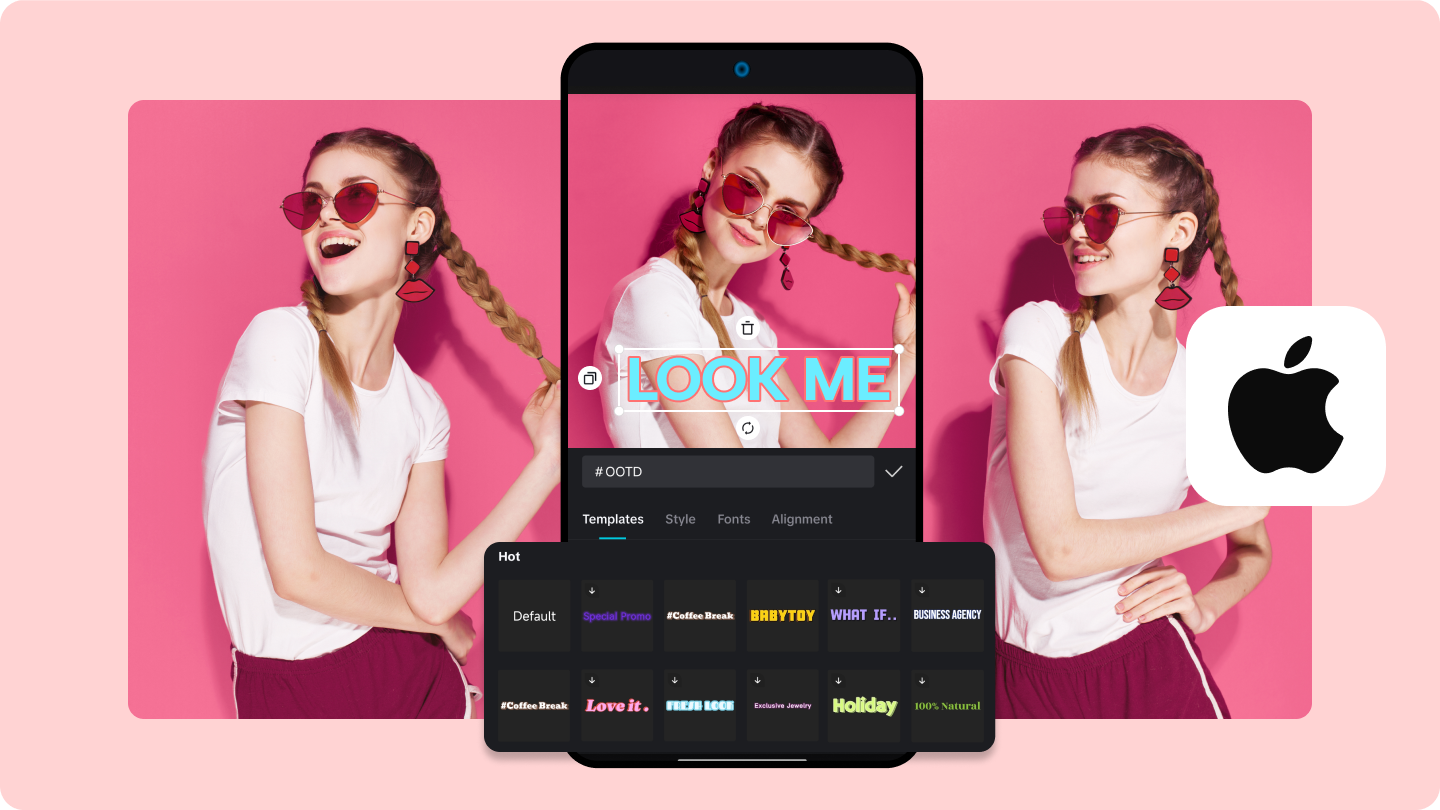 add text to photo iphone