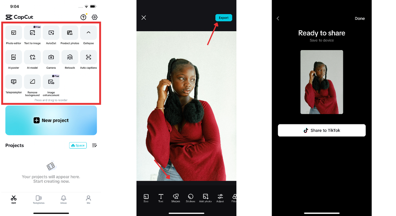 capcut app for Instagram editing
