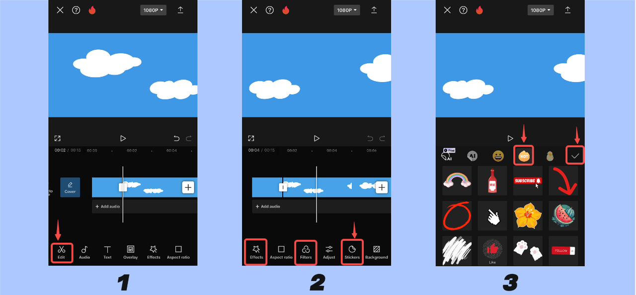 Add creative elements to the video